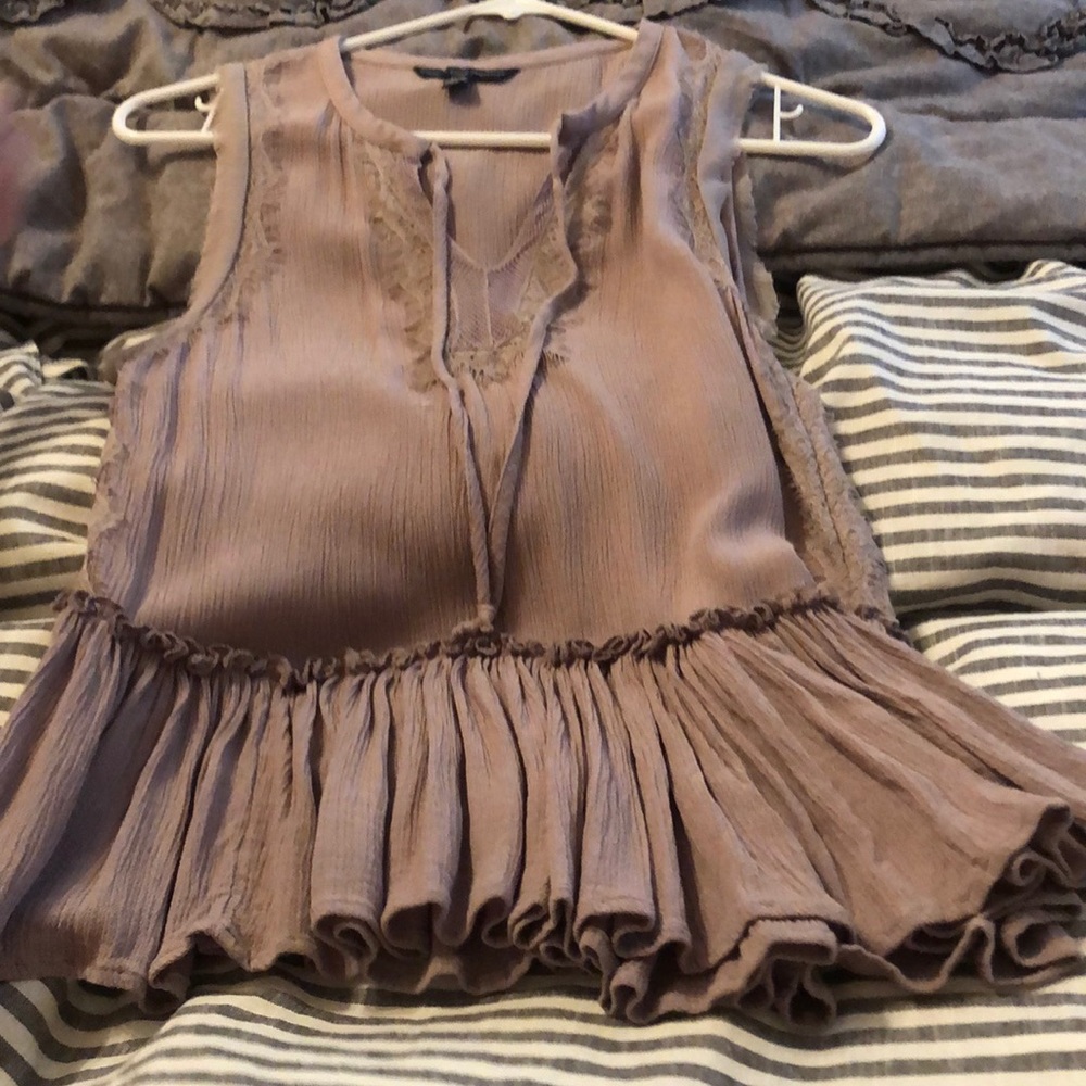 light purple/grey American eagle tank. Worn once